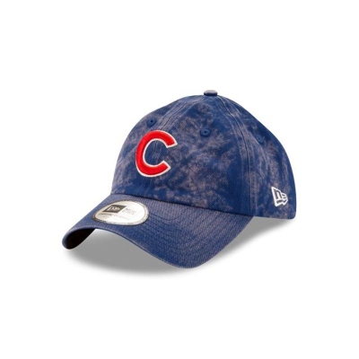 Sapca New Era Chicago Cubs MLB Hand Brush Wash Casual Classic Adjustable - Albastri